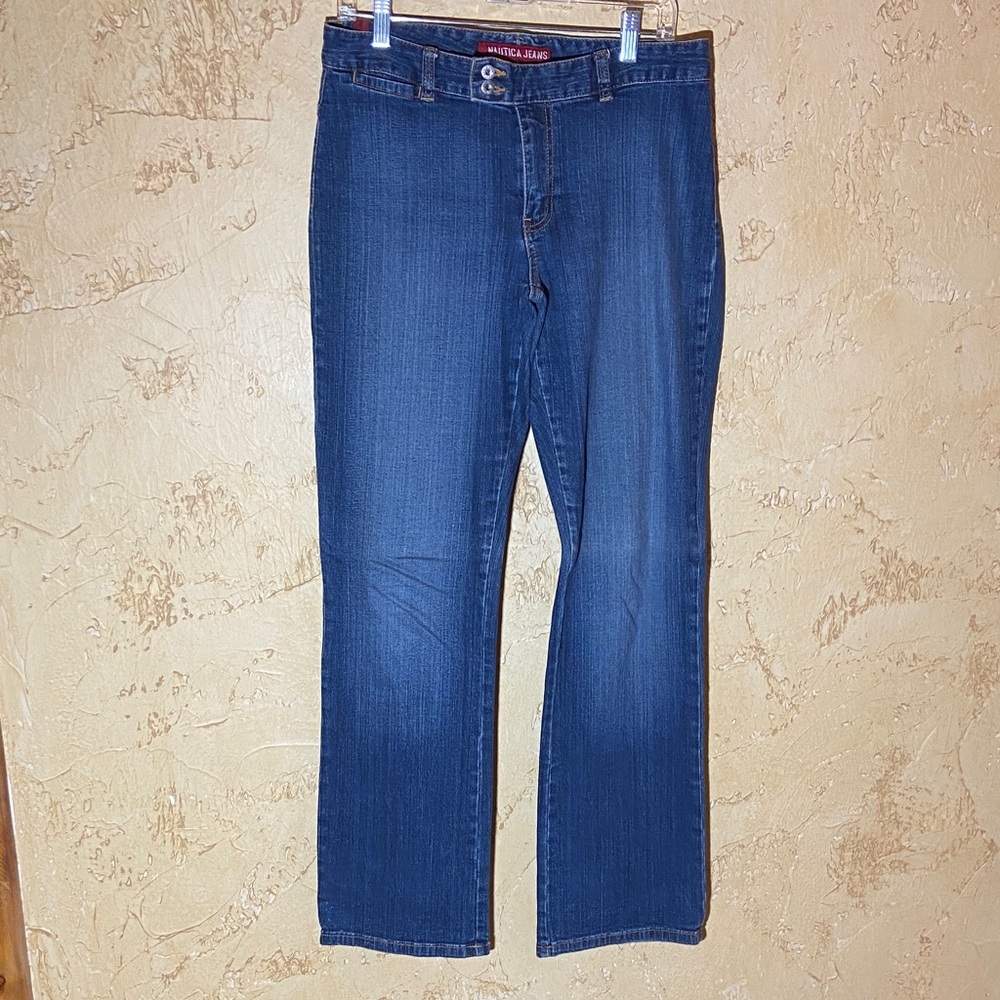Nautica Women's Boyfriend Jeans in Dark Blue